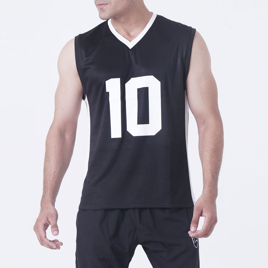 NAVY JERSEY TANK TOP