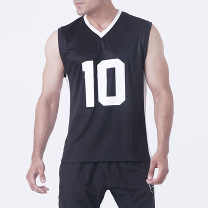 NAVY JERSEY TANK TOP